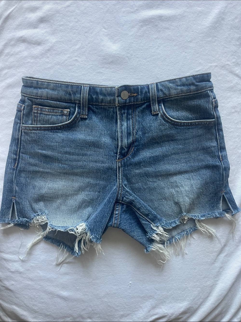 JOE’S Women’s Medium Size 25 Blue Distressed Denim Cutoff Shorts